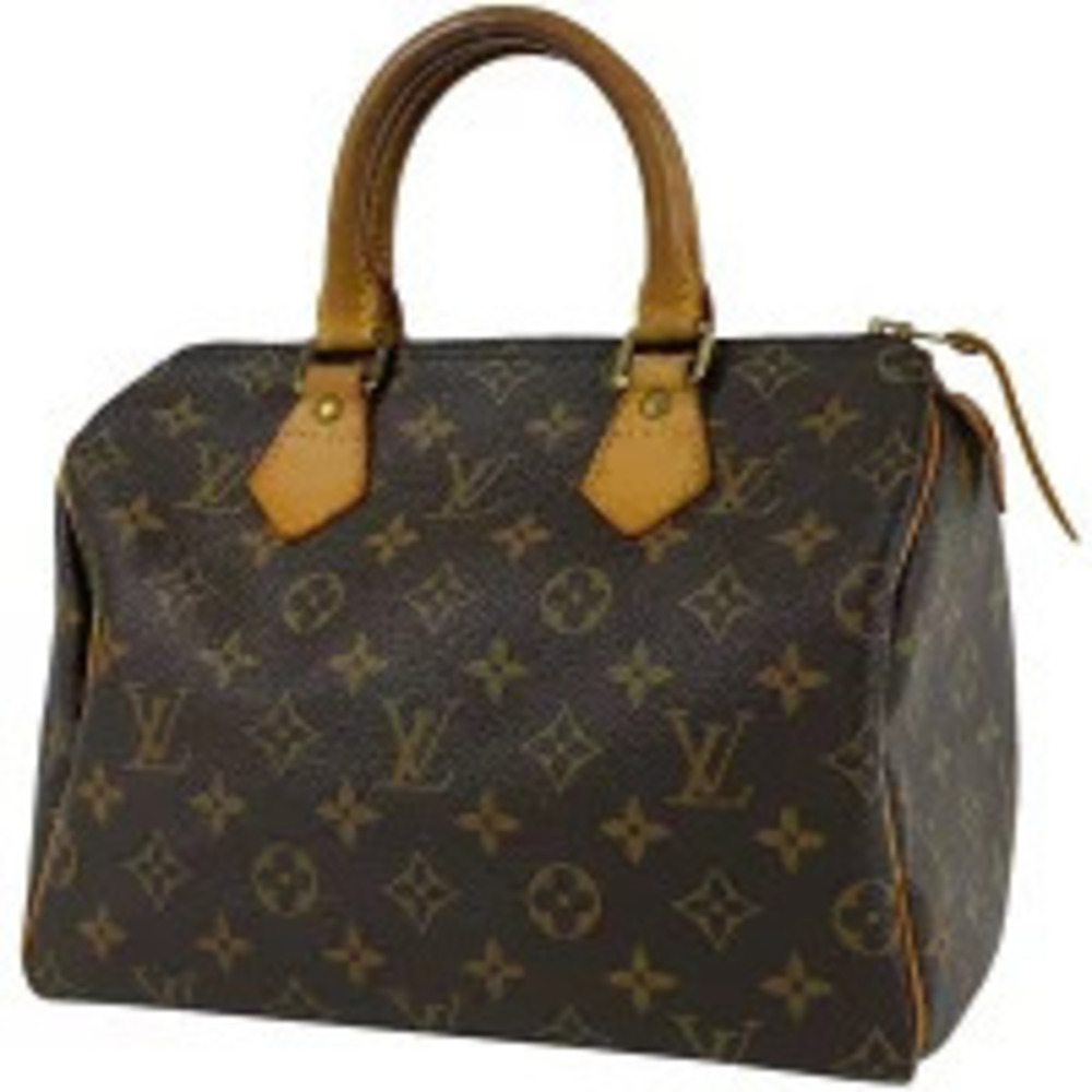 Louis Vuitton Speedy Boston Bag Commuter Handbag Monogram Brown